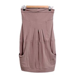 Mauve Strapless Mini Dress